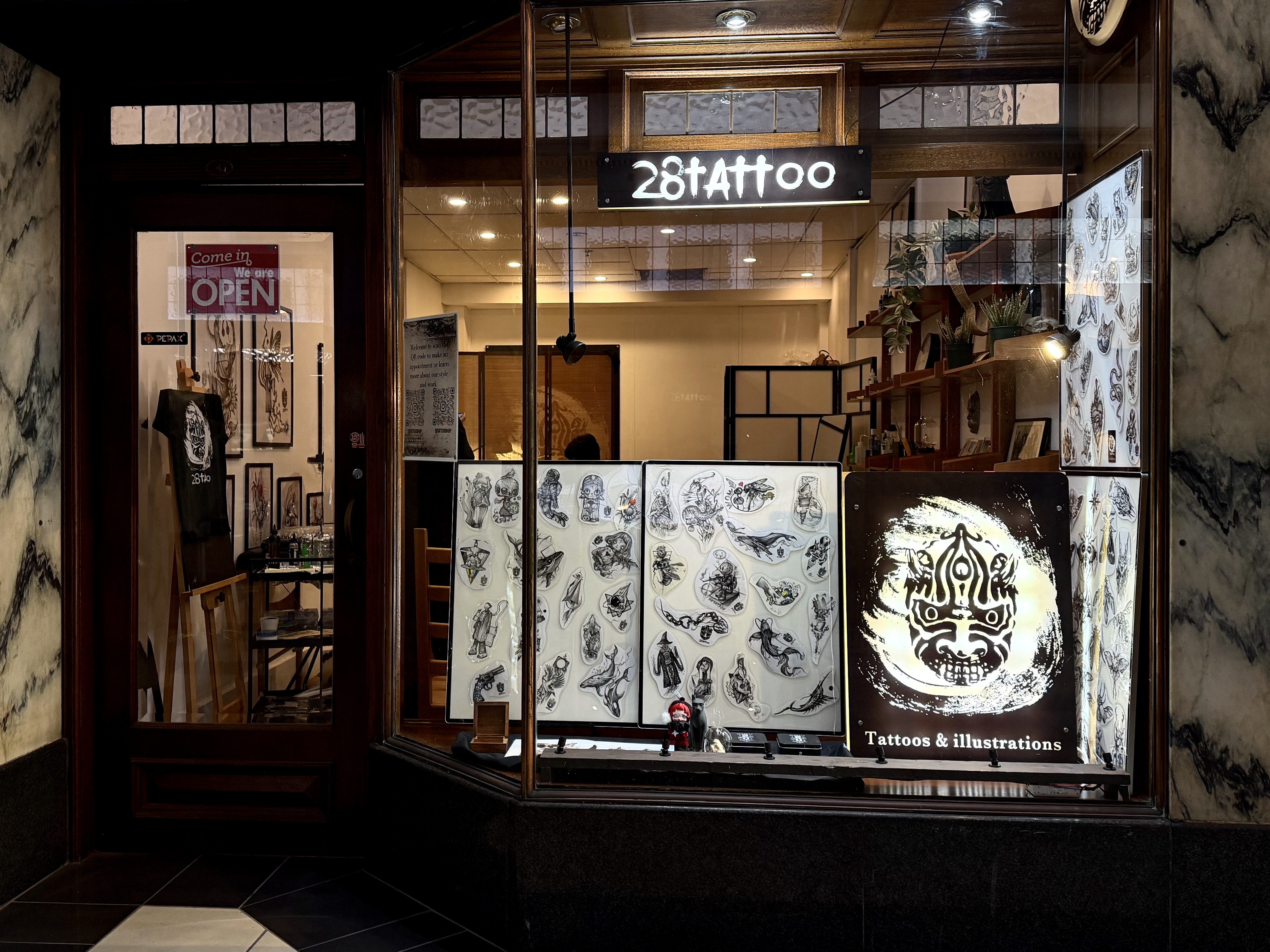 28 Tattoo Studio storefront